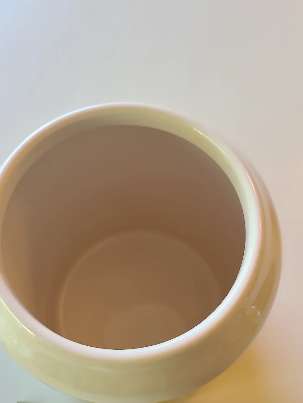 Rae Dunn Cream Ceramic Canister with Lid